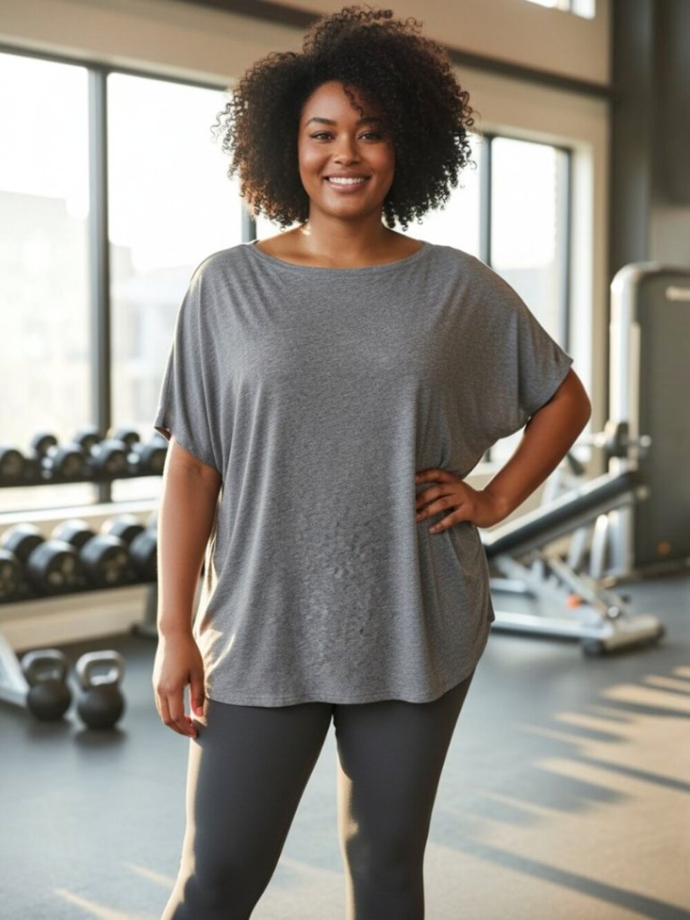 lululemon athletica Heather Grey Short Sleeve Back In Action Top Size 14